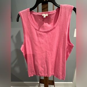 Talbots pink sweater tank